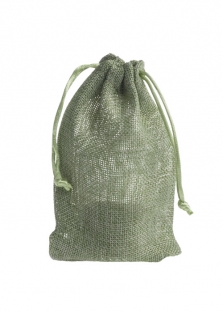 Jute-look zakjes Small, trekkoord, 10x15cm(BxH), 4-kleuren